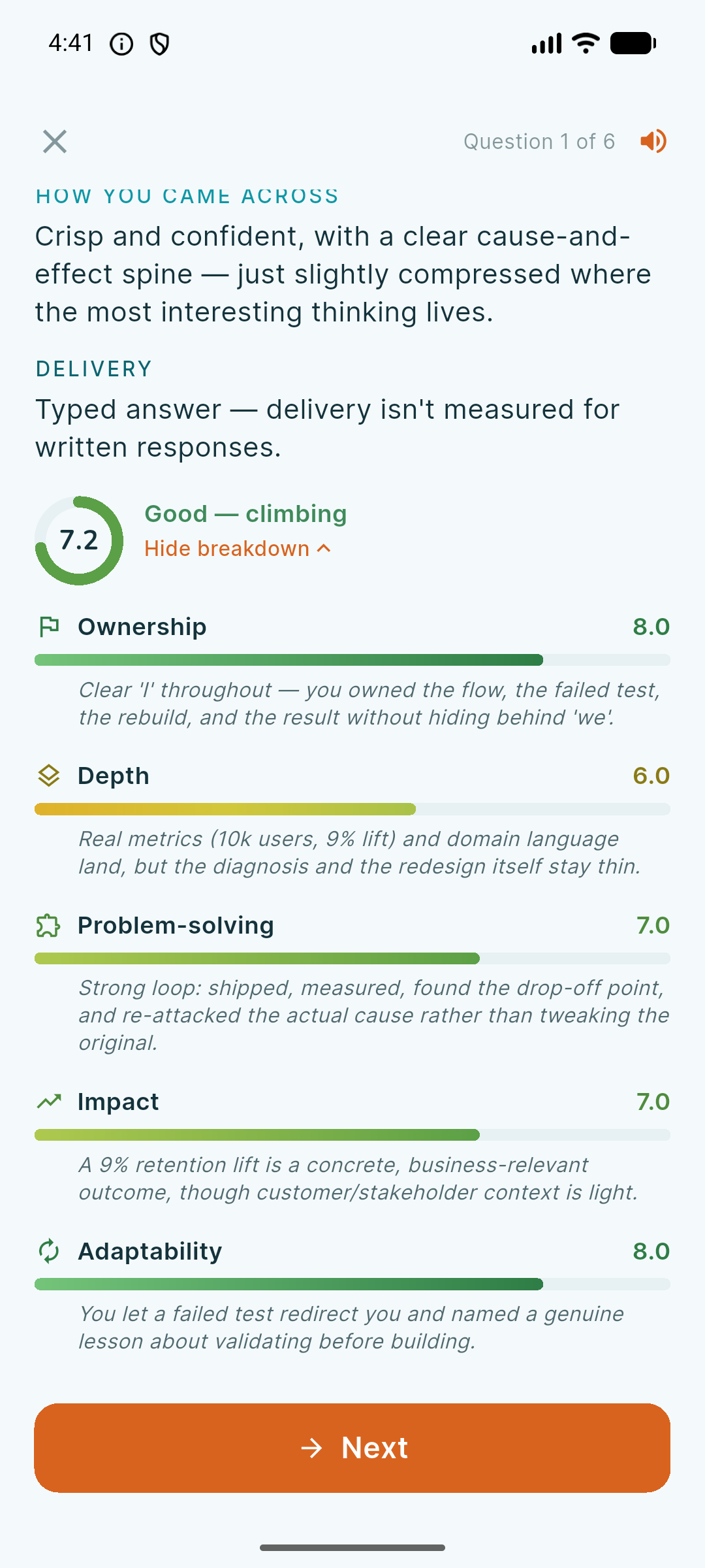 A breakdown of how you came across